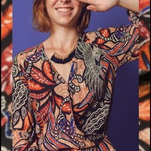 H&M Long Sleeve Wrap Top Romper Sz 8